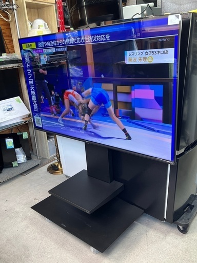 (ジM-37)SALE‼️ ￥77000(税込)Hisense ハイセンス 55V型 液晶 テレビ 2022年製　55A6H  4Kチューナー内蔵 ネット動画対応、EQUALS テレビスタンドセット