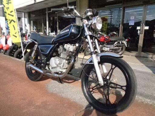 NO.5114　ＧＮ１２５　空冷４サイクル単気筒エンジン　ショートマフラー　ブラック
