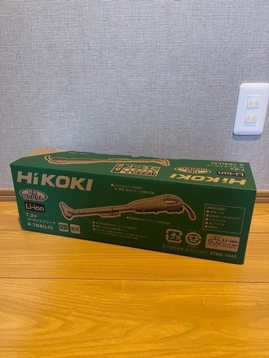 未使用品HIKOKIコードレスクリーナ