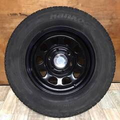 ☆9部山☆　デイトナ　スチールホイール　15インチ　PCD139.7 J数不明　6穴　ET約42　ハブ径約107　Hankook WINTER RW06　195/80R15 2015年 整理番号：NG2024/07/09②　タイヤ・ホイール