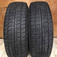 ☆9部山☆　デイトナ　スチールホイール　15インチ　PCD139.7 J数不明　6穴　ET約42　ハブ径約107　Hankook WINTER RW06　195/80R15 2015年 整理番号：NG2024/07/09②　タイヤ・ホイール