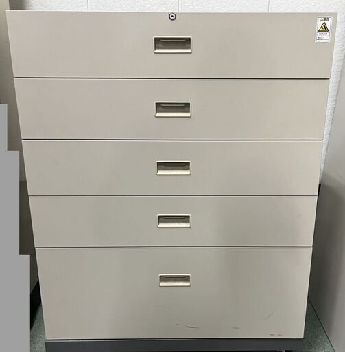 KOKUYO コクヨ 5段 キャビネット 書庫 収納庫 スチール製 幅90cm×奥行45cm×高さ111cm 直接引取（東大阪）・自社配達歓迎
