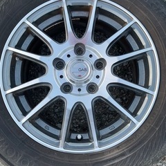 トヨタ ノア用タイヤと社外ホイール（GAB整　色はガンメタリック×シルバー）のセット  2代目 R70G/W/R型 （2007年 - 2014年）　　
