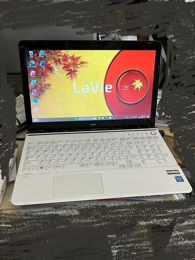 【即使用可能】NEC LaVie「PC-LS150RSW」Win11 home/office Pro Plus 2021/i7-2670QM/8GB/SSD 120GB/カメラ内蔵/15.6型/ノートPC 中古