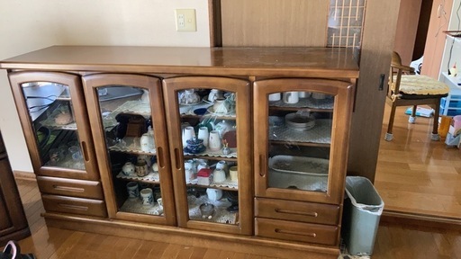 食器棚 中古品 中古品】古賀家具・食器棚・セイント（90サイズ