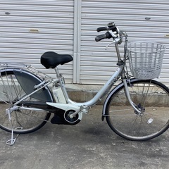 436 ヤマハ新機種電動アシスト自転車pas 26インチシルバアルミボディー