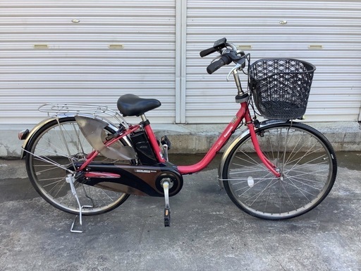 442  パナソニック新機種電動アシスト自転車vivi DX 26インチレッドボディー