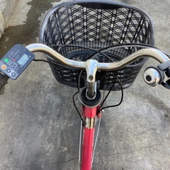 442 パナソニック新機種電動アシスト自転車vivi DX 26インチレッドボディー