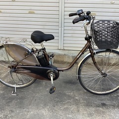 447 パナソニック最新機種電動アシスト自転車vivi 26インチブラウン 