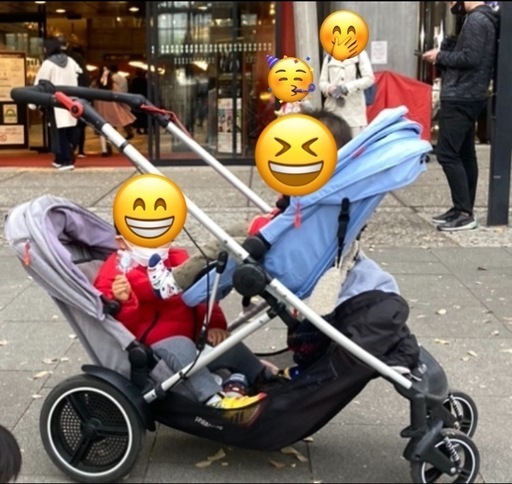 [値下げ]　二人乗りベビーカー　(phil \u0026 Teds Voyager)