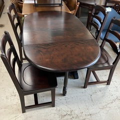 北海道民芸家具 樺材 無垢材 ダイニングテーブル 食卓テーブル 6人掛け i4※ 北海道民芸家具 樺材 無垢材 ダイニングテーブル 食卓テーブル 6人掛け i4※