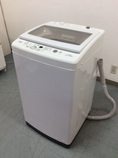 （9/1受渡済）JT9299【AQUA/アクア 7.0㎏洗濯機】美品 2021年製 AQW-GV70J 家電 洗濯 簡易乾燥付