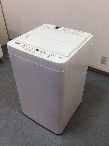 （9/15受渡済）JT9300【YAMADA/ヤマダ 4.5㎏洗濯機】美品 2021年製 YWM-T45H1 家電 洗濯 簡易乾燥付