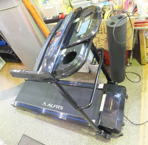札幌市内引き取り限定◆ALINCO/アルインコ◆ルームランナー　AFR2221　ブラック　ランニングマシン　動作OK　USED