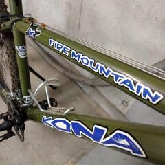 【引き渡し予定者決定】訳あり kona fire mountain 700 マウンテンバイク グリーン系 シートチューブ410mm トップチューブ540mm 16インチ 