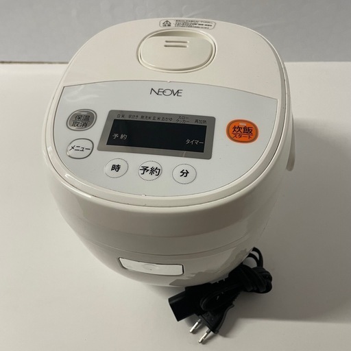 NEOVE 3合炊き ジャー炊飯器 RRS-AM30WT ホワイト マイコン炊飯ジャー キッチン家電 2019年製 動作品