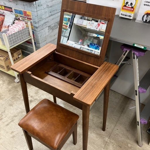 廃盤モデルB-COMPANY ビーカンパニー Coquet 椅子付き ドレッサー 鏡台1034