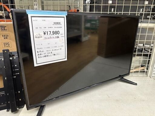 【ドリーム川西店御来店限定】 Wis テレビ TEX-D3203BSR 32V型 2019年製 動作確認／クリーニング済み 【2001508255600265】