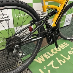 【成約済】No.104【整備済/美品/マウンテンバイク/HUMMER/イエロー】