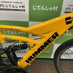 【成約済】No.104【整備済/美品/マウンテンバイク/HUMMER/イエロー】