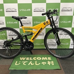 【成約済】No.104【整備済/美品/マウンテンバイク/HUMMER/イエロー】