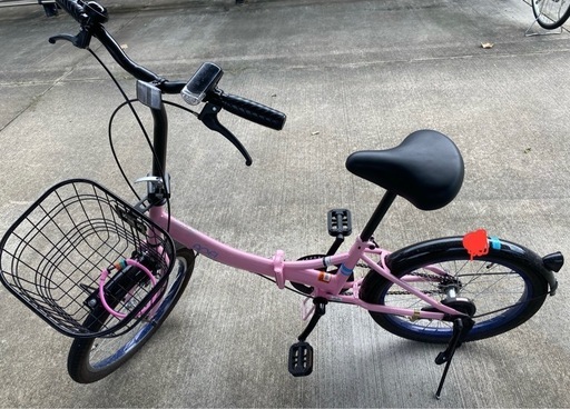 自転車 折りたたみ ピンク