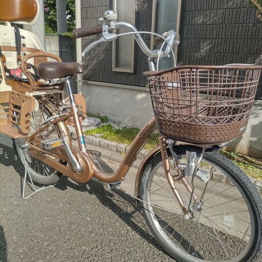 【美品】ブリヂストン BRIDGESTONE シティサイクル 自転車 アルミーユ ミニ 22インチ M.X プレシャスベージュ