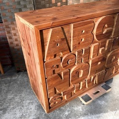 《売約済》【池上店】 Knot antiques ノットアンティークス ABCチェスト CRASH GATE クラッシュゲート　オールドウッドブラウン チェスト ナチュラル デザイン 古材　 棚　収納　古民家　道具　無垢材　おしゃれ　検） ビンテージ　アンティーク　🚚運搬無料エリア有 / 大田区 リサイクルショップ ランバールーム 池上店 ◀︎ 池上駅 大森駅 蒲田駅 最寄り 関家具　衣類収納　アルファベットチェスト　アルファベット　ABC 