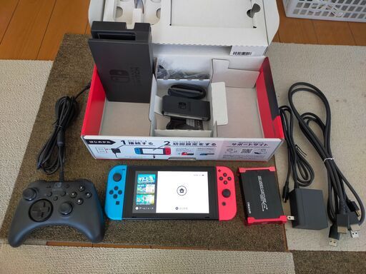 【美品】switch本体 + ホリパッド + SDカード + キャプチャーボード