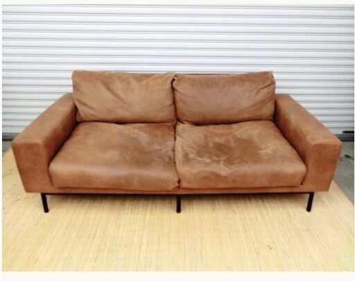 高級家具　COMFORM Pluto 2.5人掛け　関家具　元値132,000円　レザーテックス　ソファ　幅180㎝　ブラウン　2.5P　プルート コンフォーム