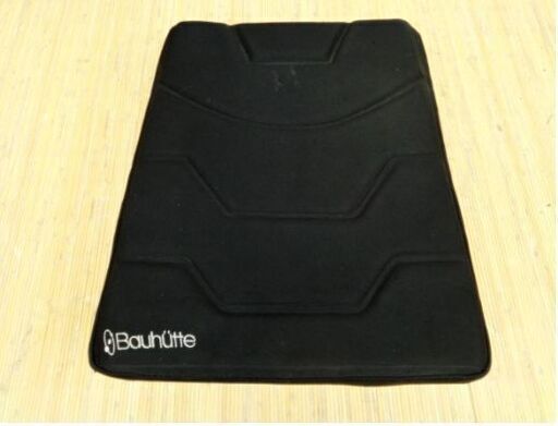 Bauhutte　ゲーミング　座布団　ゲーミングチェア専用クッション　椅子 ブラック　黒　座面用クッション　バウヒュッテ　クッション
