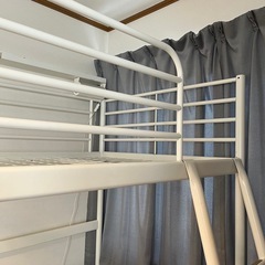 IKEA SVÄRTA スヴェルタ ロフト ベッド ホワイト 白 上空間を活用 - IKEA