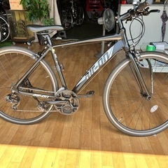 No.204 クロスバイク サカモト 700C エアーオン II (マットブラック) SAKAMOTO air on 2整備済み