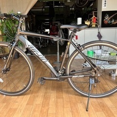 No.204 クロスバイク サカモト 700C エアーオン II (マットブラック) SAKAMOTO air on 2整備済み
