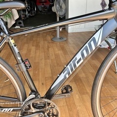 No.204 クロスバイク サカモト 700C エアーオン II (マットブラック) SAKAMOTO air on 2整備済み