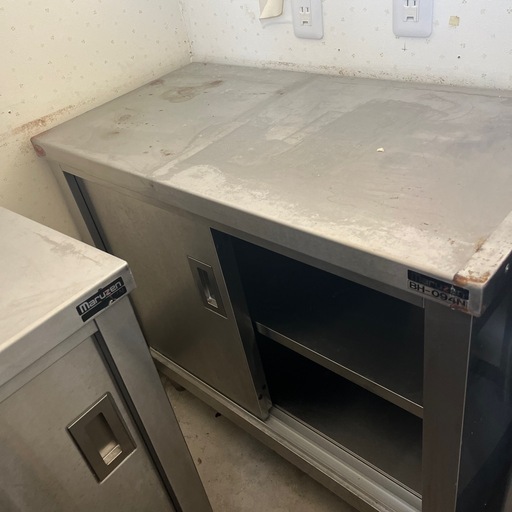 ステンレス　収納作業台　マルゼン