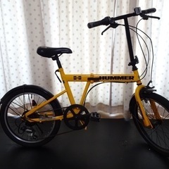 (値下げ)折りたたみ自転車　HUMMER 20インチタイヤ 6段変速
