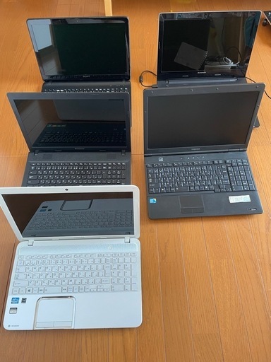 ノートパソコン5台まとめて　ジャンク