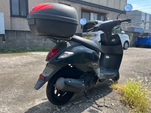 比較的新しい　原付 スズキ レッツ　リア収納BOX付き 比較的新しい 原付 スズキ レッツ リア収納BOX付き リアボックス