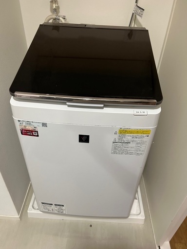 SHARP ES-PU10C-T 縦型洗濯乾燥機 ブラウン [洗濯10.0kg /乾燥5.0kg /ヒーター乾燥 /上開き]プラズマクラスター シャープ 【直接引取限定】
