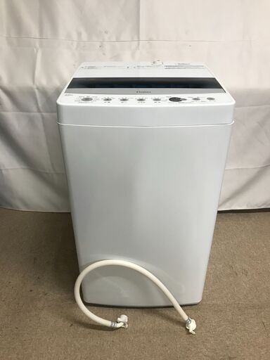 【北見市発】ハイアール Haier 全自動電気洗濯機 JW-C45D 4.5㎏ 2019年製 白 一人暮らし 新生活 (E2950wY)