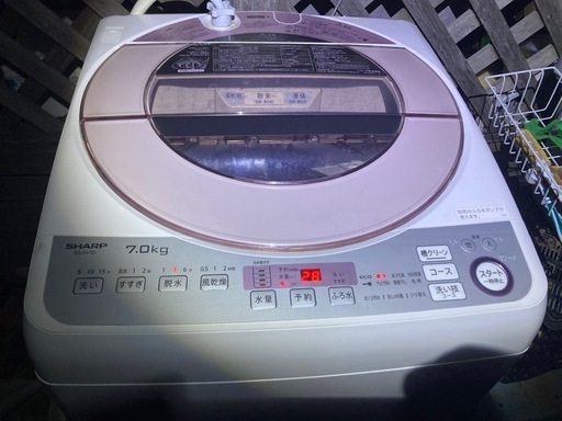 SHARP 7kg洗濯機 2020年製