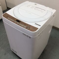JT9307【SHARP/シャープ 7.0㎏洗濯機】美品 2021年製 ES-T713 家電 洗濯 簡易乾燥付