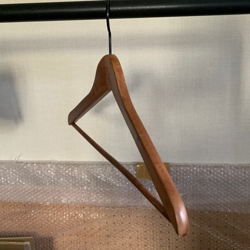 ヴィンテージ ウッドハンガー 大量 82本セット ウォルナットカラー