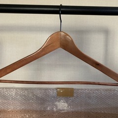 ヴィンテージ ウッドハンガー 大量 82本セット ウォルナットカラー