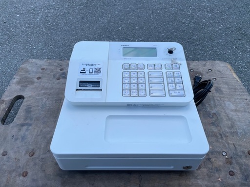 ■中古品 カシオ 電子レジスター SR-G3－WE 2021年 100V 動作問題なし CASIO■
