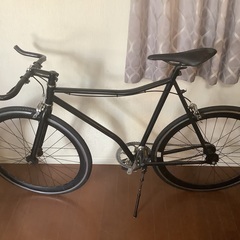 自転車　ピストバイク　BLACK