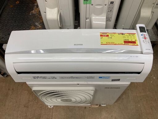K05545　中古エアコン アイリスオーヤマ 2018年製 主に6畳用 冷房能力 2.2KW / 暖房能力 2.2KW
