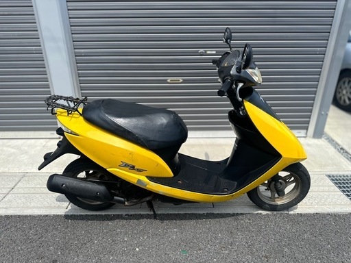 ホンダdio 4st 通勤　通学　シート張り替え　バッテリー新品　書類　鍵あり　エンジン始動動画あり　奈良県広陵町　黄色