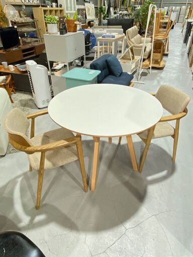 ★関家具 Dia(ディア) マルタ★ ダイニングセット 2人用 モデルルーム品 北欧 ナチュラル 美品 カフェテーブル